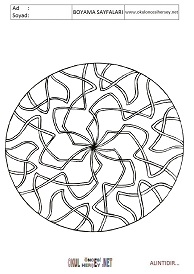 Mandala boyama sayfaları